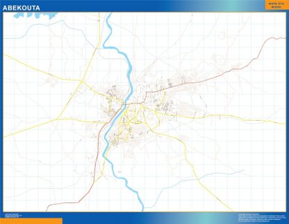 Carte Abekouta Nigeria