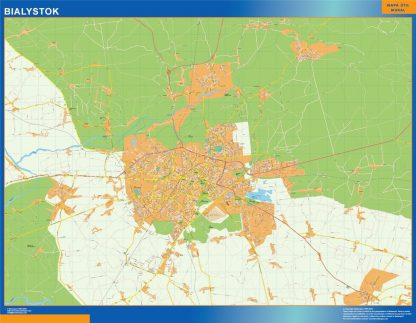 Carte Bialystok Pologne