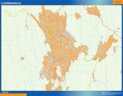 Carte Cuernavaca Mexique