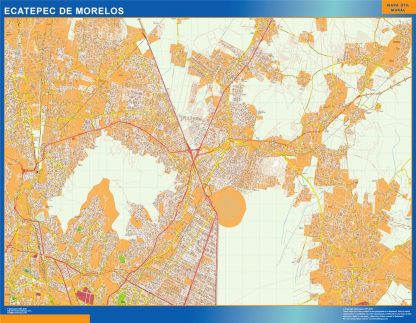 Carte Ecatepec de Morelos Mexique