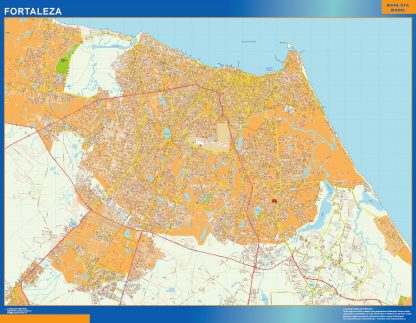 Carte Fortaleza plastifiée