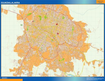 Carte Guadalajara Mexique