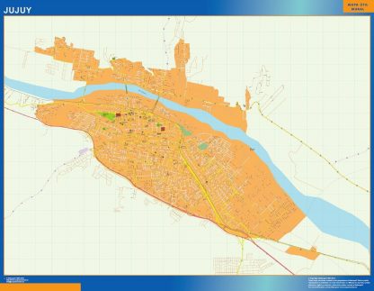 Carte Jujuy plastifiée Argentine