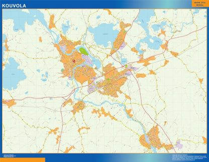 Carte Kouvola murale