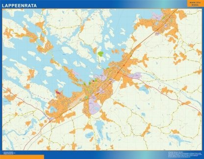 Carte Lappeenrata murale