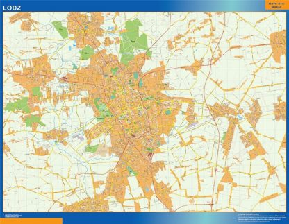 Carte Lodz Pologne