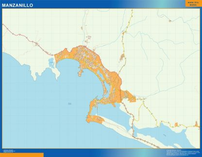 Carte Manzanillo Mexique