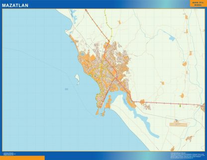 Carte Mazatlan Mexique