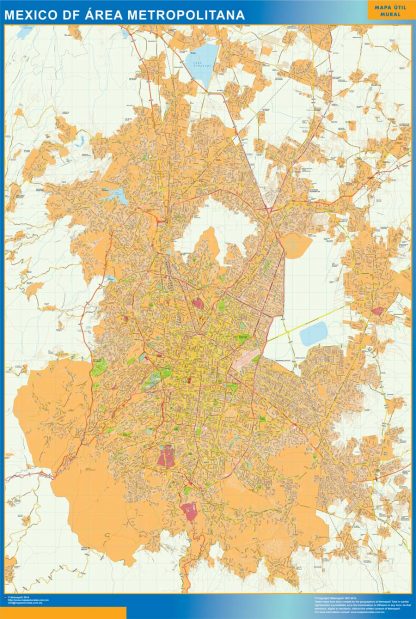 Carte Mexico Area Mexique