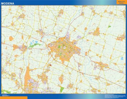 Carte Modena plastifiée