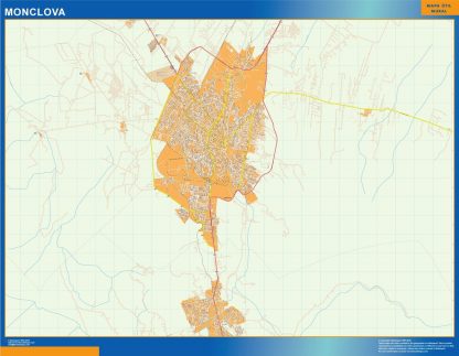 Carte Monclova Mexique