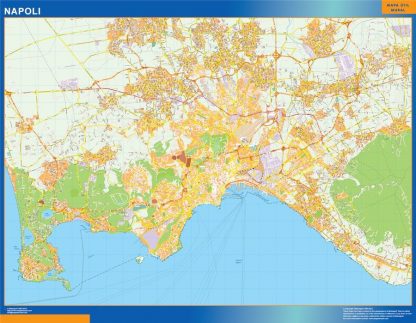 Carte Napoli plastifiée