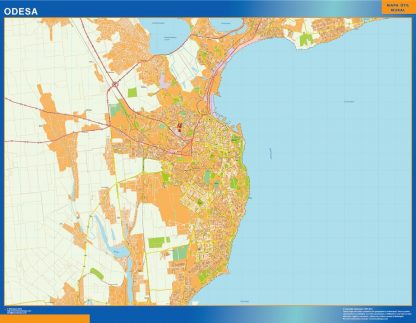 Carte Odesa en Ukraine