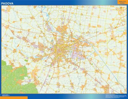 Carte Padova plastifiée