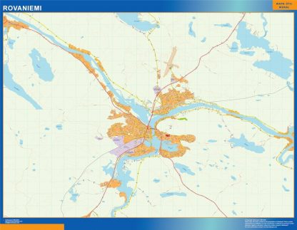 Carte Rovaniemi murale