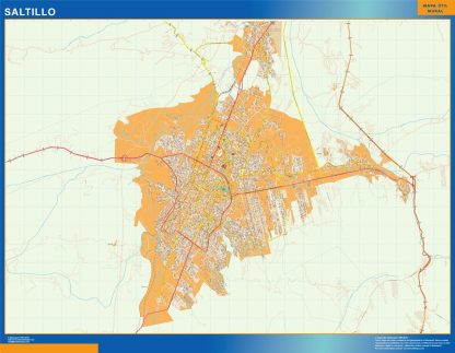 Carte Saltillo Mexique