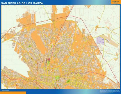 Carte San Nicolas de Los Garza Mexique