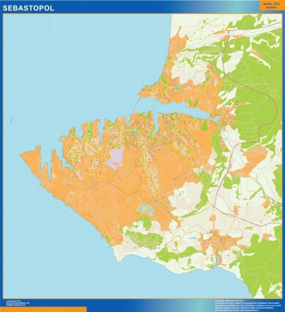 Carte Sebastopol en Ukraine