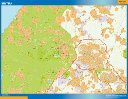 Carte Sintra plastifiée