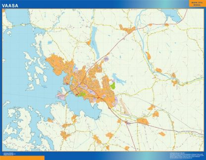 Carte Vaasa murale