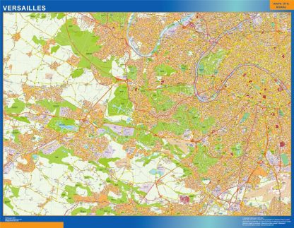 Carte Versailles plastifiée