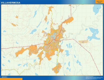 Carte Villahermosa Mexique