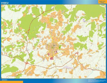 Carte Viseu plastifiée