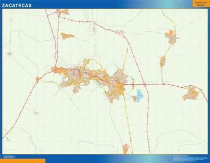 Carte Zacatecas Mexique