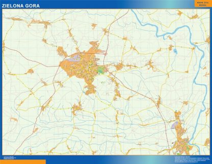 Carte Zielona Gora Pologne