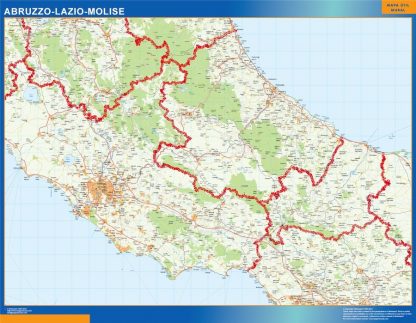 Carte plastifiée Abruzzo