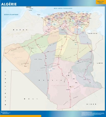 Carte plastifiée Algerie