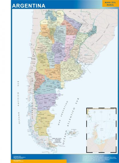 Carte plastifiée Argentine