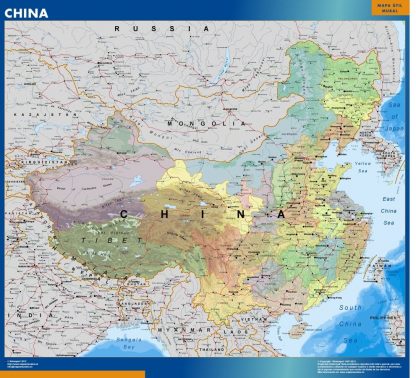 Carte plastifiée Chine